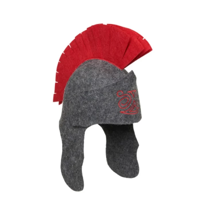 Шапка банная Гладиатор войлок серый