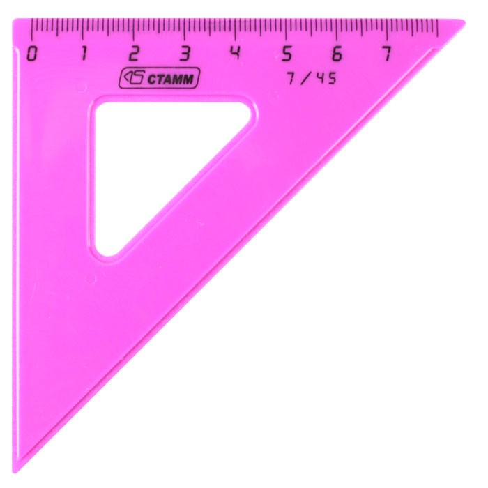 Треугольник 7см 45° Neon Стамм арт. ТК22