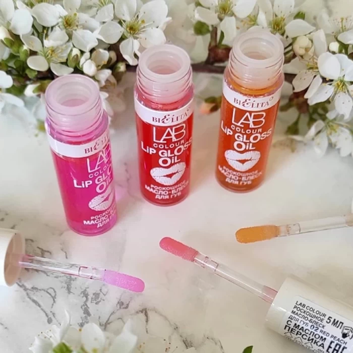 Масло-блеск для губ Белита LAB colour 02Red Peach 5мл