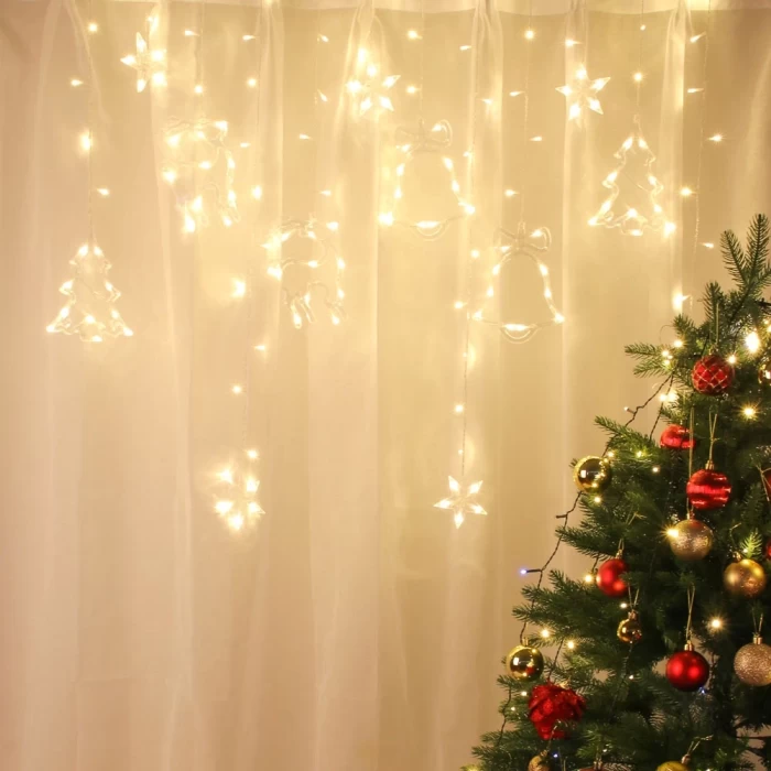 Гирлянда Сноу Бум Бахрома шампань 2.5х0.3х0.5х0.7х1.05м