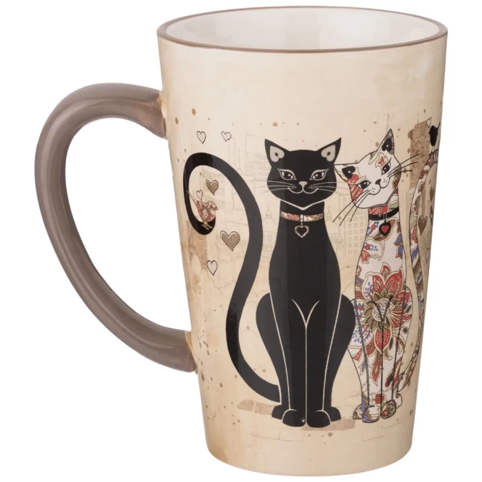 Кружка Agness Парижские коты 358-1749 530 мл