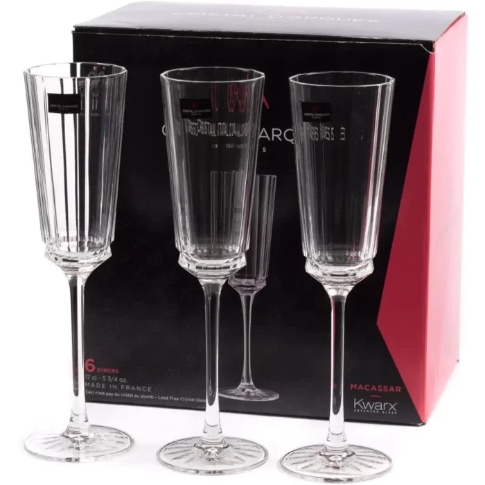 Набор бокалов для шампанского Cristal D'arques Macassar 170мл