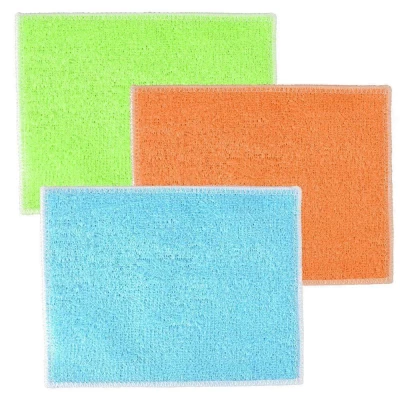 Салфетка двойная для уборки "Мягкочист". Размер 18х23см