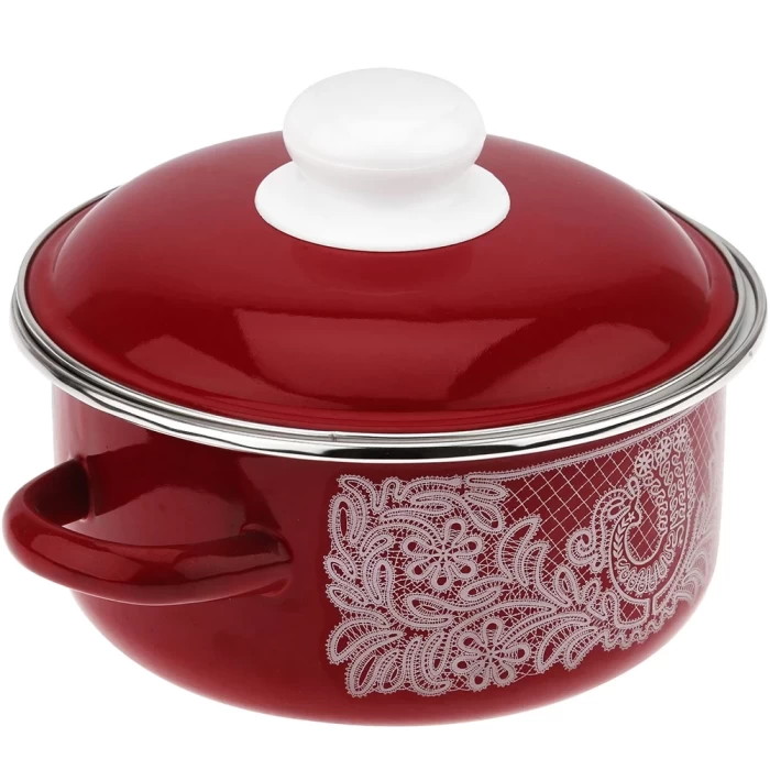 Кастрюля СтальЭмаль Вологодское кружево 8RB241М 5л