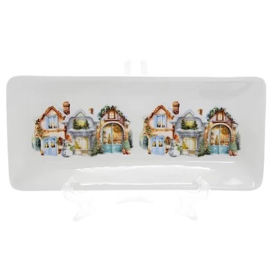 Блюдо для суши Первый снег 245х110мм