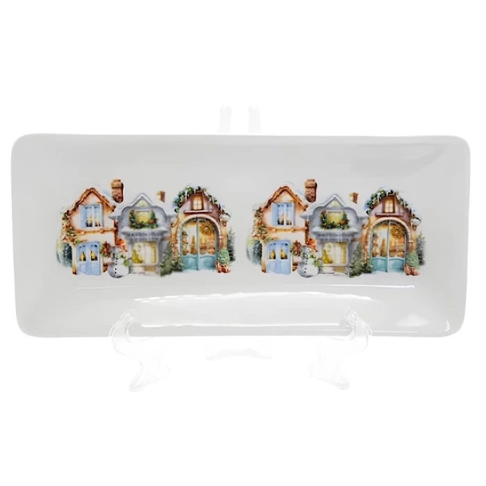 Блюдо для суши Первый снег 245х110мм