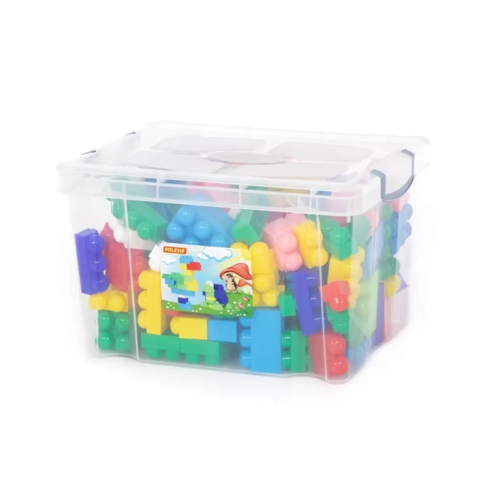 Конструктор Великан 144 элемента в контейнере