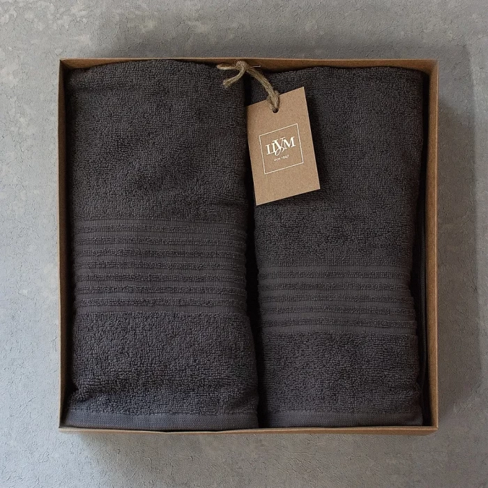 Набор полотенец махровых ТМ "ЦУМ" серый