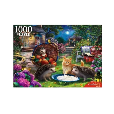 Пазл Рыжий кот Ежи и котёнок 1000 элементов