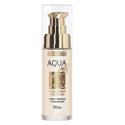 Крем-флюид тональный Luxvisage Aqua Veil Hyaluron Complex