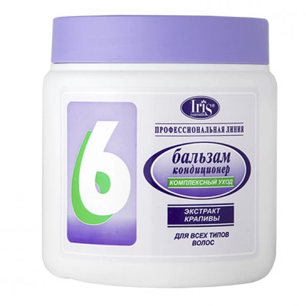 Шампунь IRIS для всех типов волос №6 “Комплексный уход” с экстрактом крапивы, 1000мл