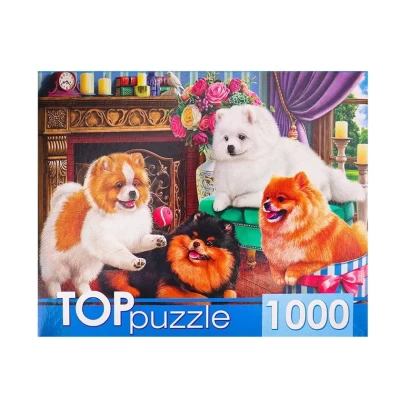 Пазл TOPpuzzle Игривые шпицы 1000 элементов