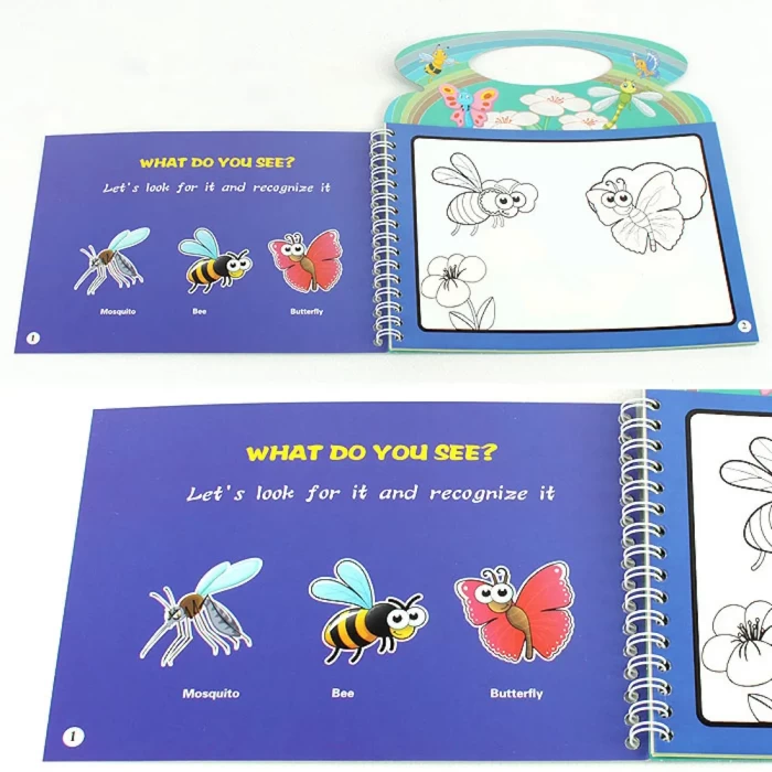 Раскраска водная Насекомые Darvish арт SR-13393-6