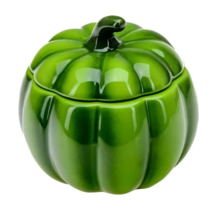 Емкость для сыпучих продуктов керамическая Тыква 11×11×9см