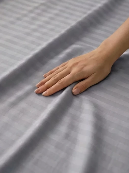 Комплект постельного белья YOTSUBA Полоса Евро Серый