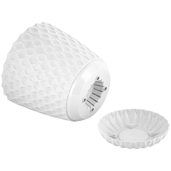 Горшок для цветов InGreen  Wave со съемным поддоном белоснежный