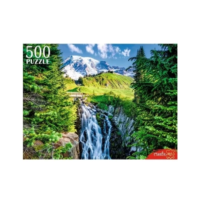 Пазл Рыжий кот Весна в горах 500 элементов