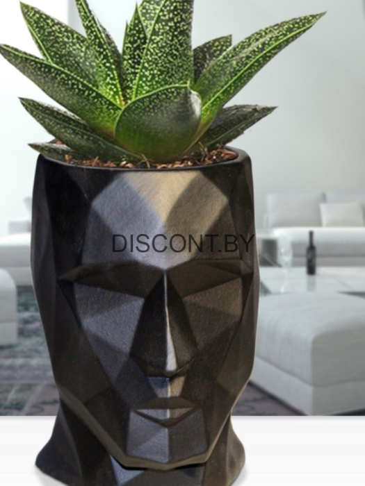 Кашпо для цветов Голова Кай 10.5*14см.