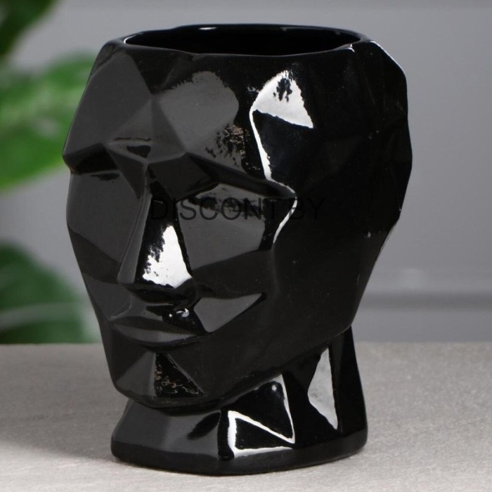 Кашпо для цветов Голова Кай 10.5*14см.