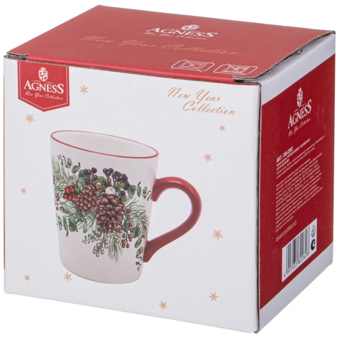 Кружка Agness celebration 12,2×8,8×10см 320мл