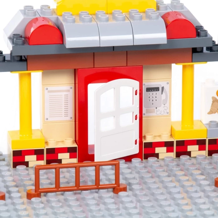 Конструктор "Макси" - Железнодорожный вокзал (121 элемент) в пакете