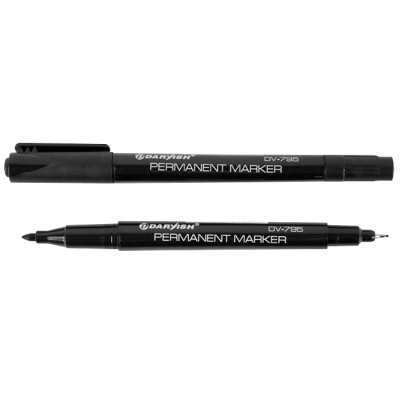 Маркер CD "Darvish" для компакт-дисков 2-х сторонний черный