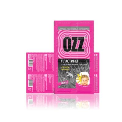 Пластины OZZ Baby для уничтожения комаров к электрофумигатору 10шт