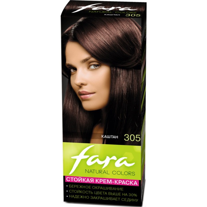 Краска для волос FARA Natural Colors №305 Каштан