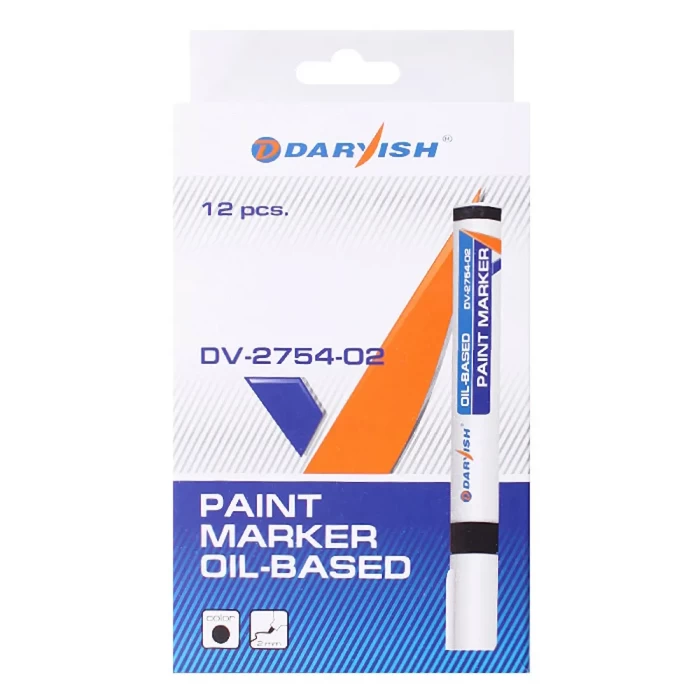 Маркер-краска черный Darvish на масляной основе