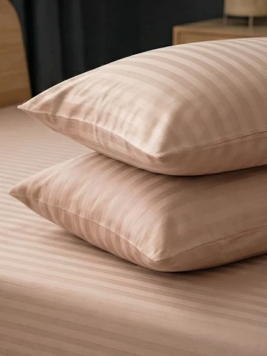 Комплект постельного белья YOTSUBA Полоса полуторный Бежевый