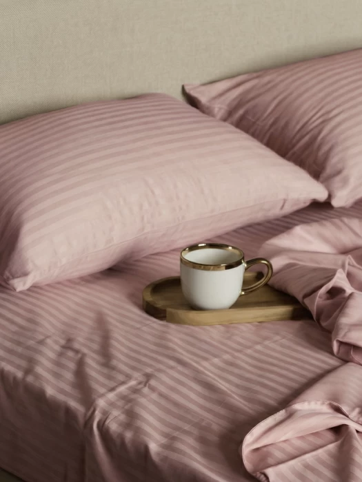 Комплект постельного белья YOTSUBA Полоса полуторный Бежевый