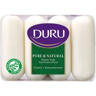 Мыло туалетное твердое Duru Pure and Natural Классик 4x85г