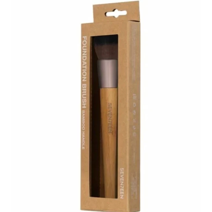 Кисть для тонального средства Seventeen foundation brush bamboo handle