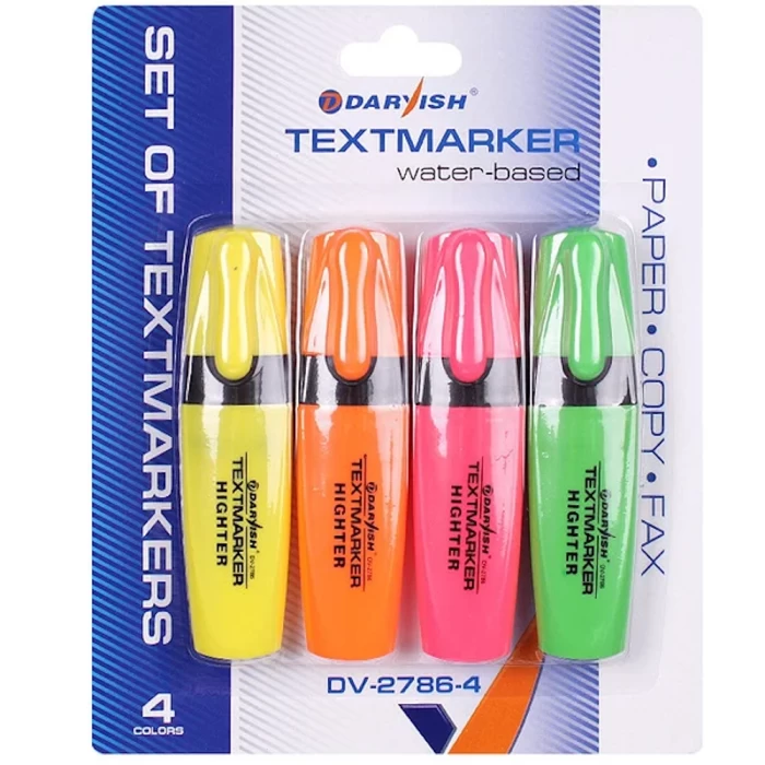 Набор Текстмаркеров 4шт DV-2786-4