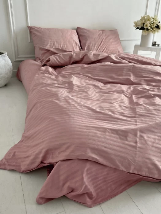 Комплект постельного белья YOTSUBA Полоса Евро Бежевый