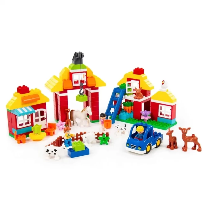 Конструктор "Макси" -  Весёлая ферма (156 элементов)