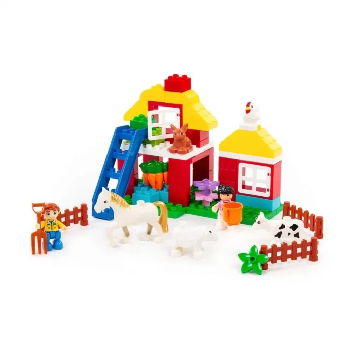 Конструктор "Макси" -  Весёлая ферма (156 элементов)