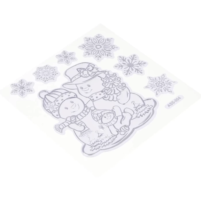 Наклейка декоративная белая Сноу Бум 336-492 16х21см