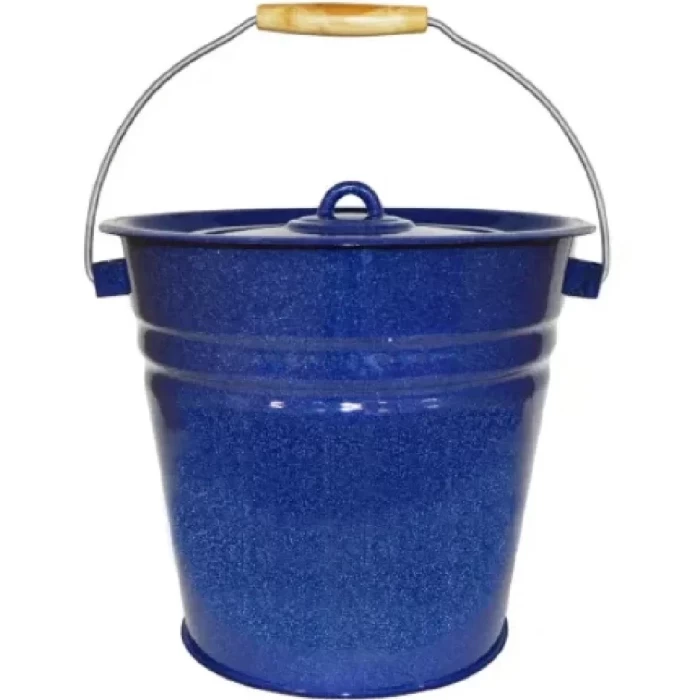 Ведро эмалированное с крышкой 12л 2с28