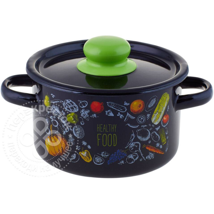 Кастрюля эмалированная Healthy food 1,5л ТМ Appetite
