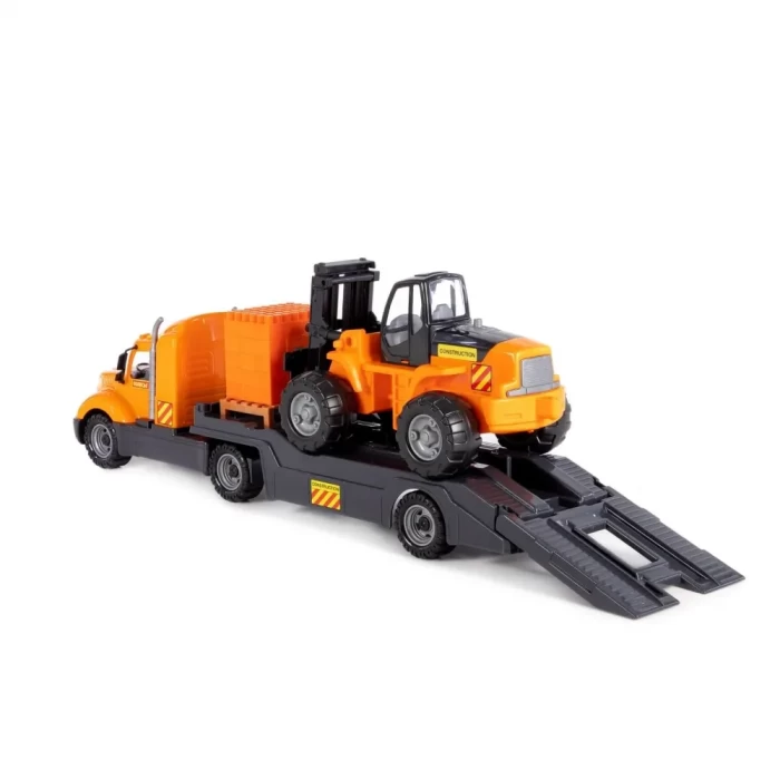 Автомобиль-трейлер + автокар + конструктор Майк Супер-Микс 30 элементов