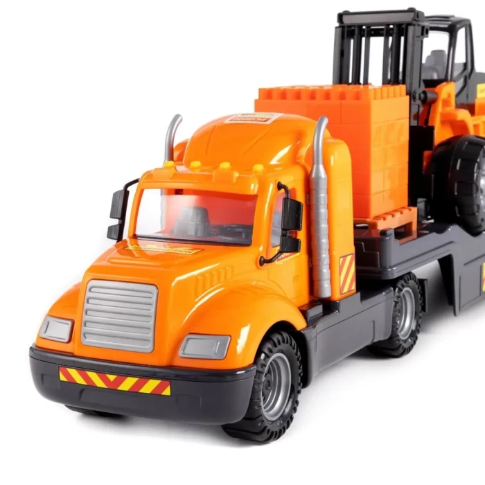 Автомобиль-трейлер + автокар + конструктор Майк Супер-Микс 30 элементов