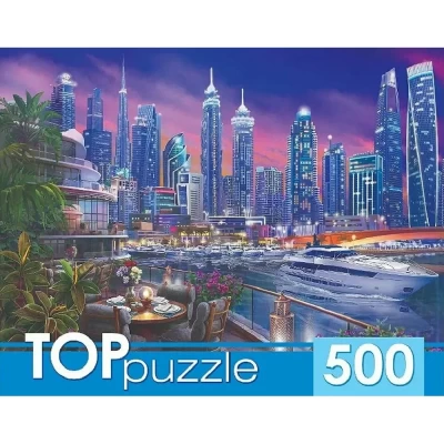 Пазл TOPpuzzle Кафе в вечернем Дубае 500 элементов