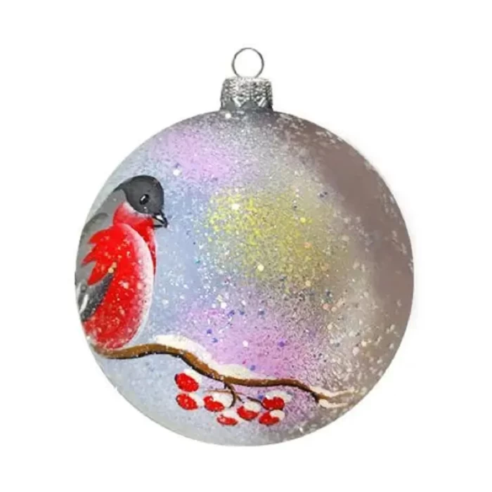 Шар стеклянный Dekart Снегирь в15