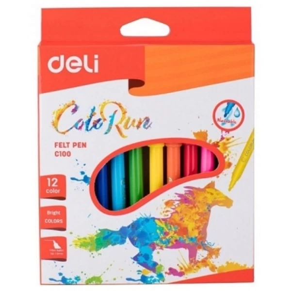 Фломастеры 12 цветов ColoRun