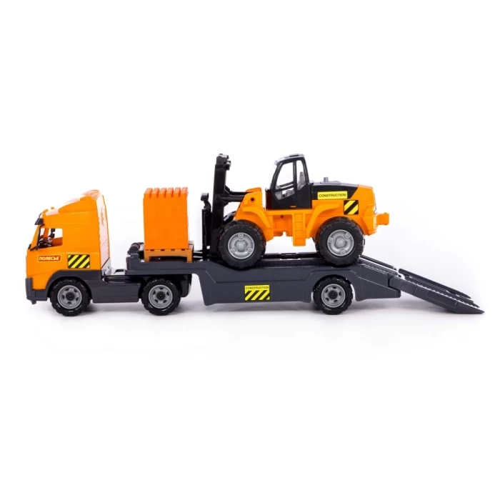 Автомобиль-трейлер + автокар + конструктор Супер-Микс - 30 элементов