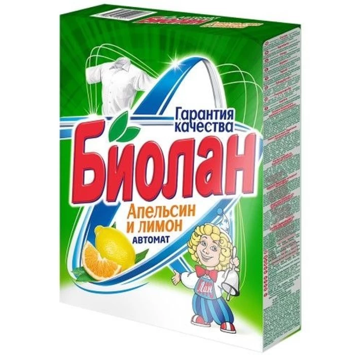Стиральный порошок Биолан апельсин и лимон 350г