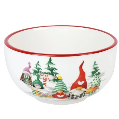 Салатник Dolomite Рождественские гномы 14см