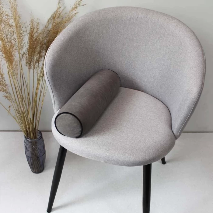 Подушка декоративная Matex Валик Ecology Velours серый 39х10