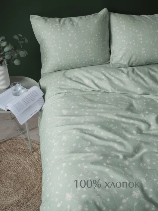 Комплект постельного белья евро ТМ "ЦУМ" Одуванчики